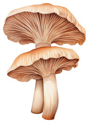 Poster - PNG Oyster mushroom fungus plant white background.