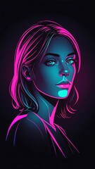 Outline gemma neon the dark gradient color