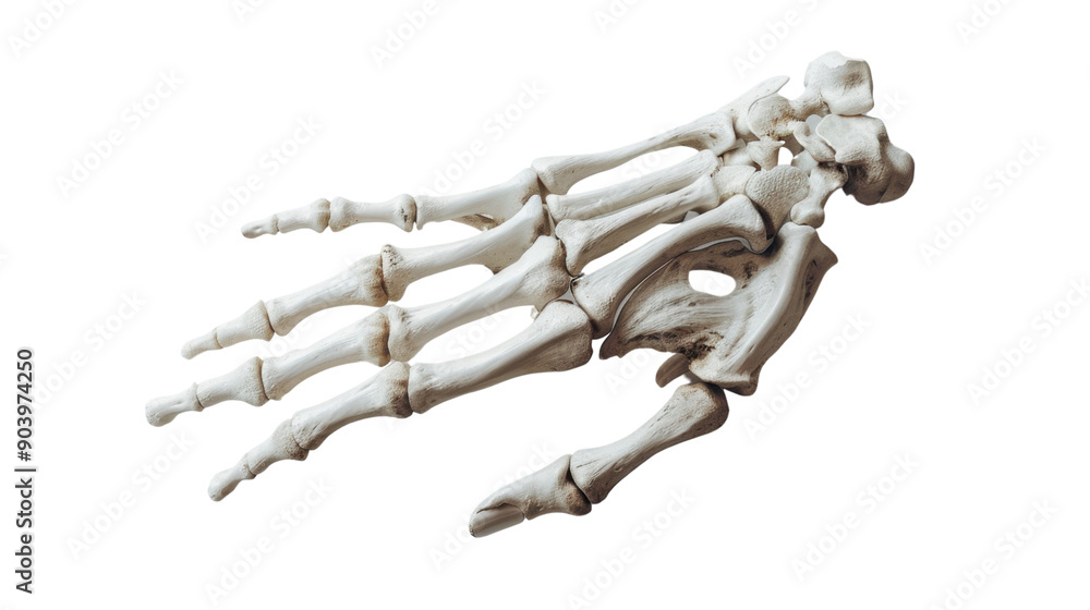 Human hand skeleton on transparent background Stock Photo | Adobe Stock