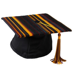 Wall Mural - A graduation cap on transparent background