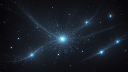 black star clusters abstract background design backdrop copy space