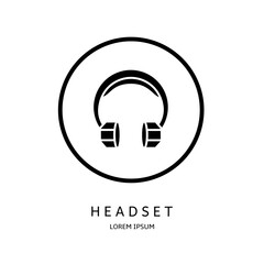 Poster - Logo vector design for business. Headset logos.