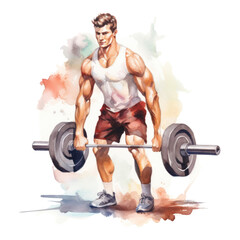 Poster - PNG Sports adult gym weightlifting.