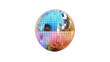 © Michael - Disco ball colorful on transparent background