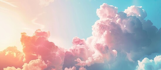 Poster - A picturesque scene of stunning clouds against a breathtaking sky with copy space image available