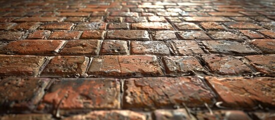 Leinwandbilder - An appealing backdrop with a textured surface created by bricks that offers ample copy space for images