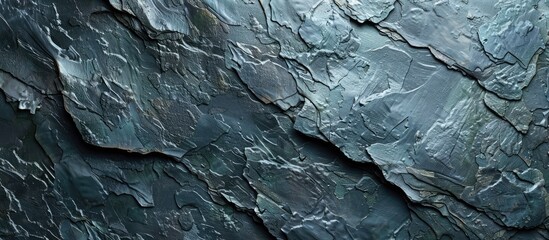 Fototapete - Slate background in dark grey color provides a rich texture for your copy space image