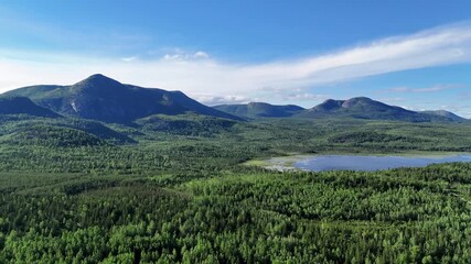 Wall Mural - Mountains near Grands Jardins National Park, Quebec