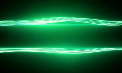 Wall Mural - Neon Green Energy Flow 