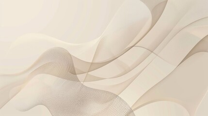 Fototapete - Abstract minimalistic background with simple shapes and clean lines in neutral tones