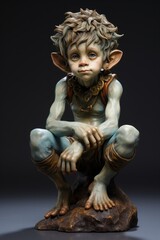 Wall Mural - 3D sculpture of fantasy boy character