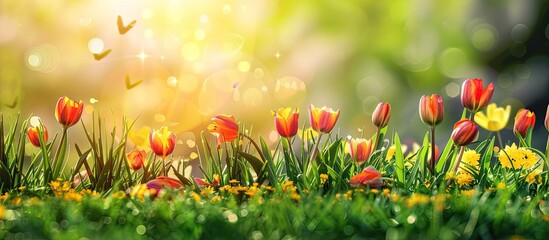 Poster - Springtime backdrop with copy space image