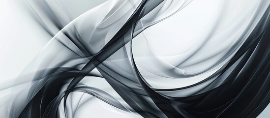 Poster - Aesthetic abstract backdrop in shades of black white and gray for use as an advertising background or wallpaper with plenty of copy space image
