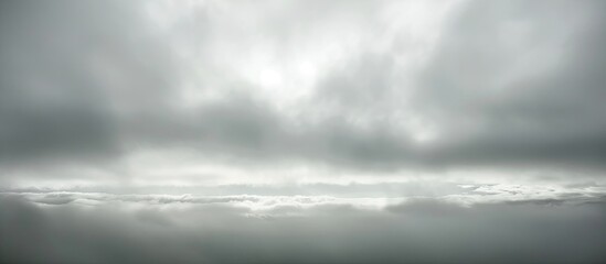 Aufkleber - Overcast sky with a hazy appearance and no visible sun ideal for copy space image