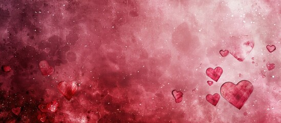 Aufkleber - Background with a heart themed texture ideal for adding text or graphics with copy space image