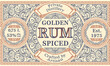 © alex_bond - Golden Rum - ornate vintage decorative label