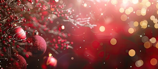 Fototapete - Background with Christmas and New Year theme suitable for copy space image