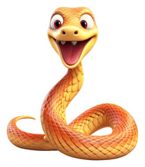 Sticker - PNG Snake reptile cartoon animal.