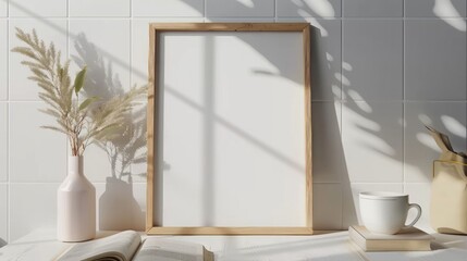 Wall Mural - Blank Frame with Minimalist Decor