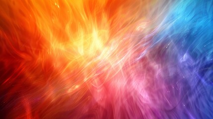 Wall Mural - dynamic colorful abstract artwork with vibrant blend of red to blue hues, exuding high energy and vi