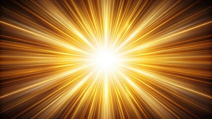 Canvas Print - Abstract Golden Light Rays Radiating from a Bright Center