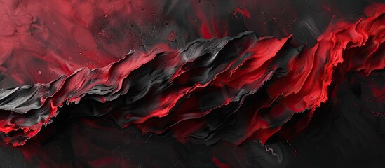 Canvas Print - Artistic background adorned with red and black hues perfect for a copy space image