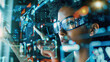 © Papisut - Diverse workforce with technology-driven overlays