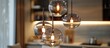 © Ilgun - Enhance your space with elegant glass pendant lights creating a refined and luxurious ambiance with soft lighting and delicate shades perfect for a superior decor aesthetic. Copy space image