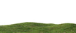 © snesivan - Hills with grass on a transparent background. 3D rendering.