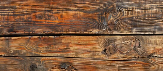 Wall Mural - An aged wood surface with a traditional natural design perfect for a copy space image
