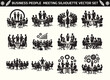 © Alivio Arts - Business People Meeting Silhouette Vector Illustration Set