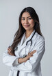 © oneli - Confident Female Doctor with Stethoscope Smiling