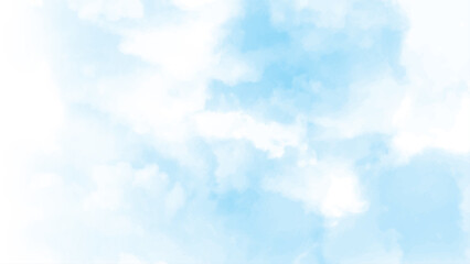 Wall Mural - nature sky beautiful blue and white clouds texture background vector. blue sky background with tiny 