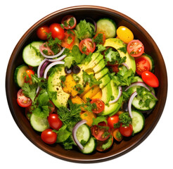 Canvas Print - PNG A vegetable bowl salad plate food.