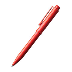 Wall Mural - Red pen flying isolated on transparent background