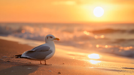 seagull on the beach