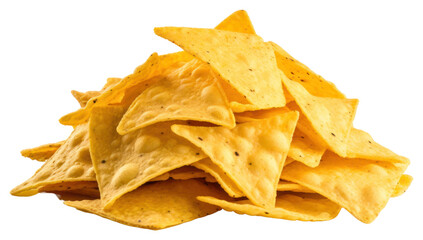 Poster - PNG Mexican nachos snack food white background.