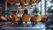 © Linus - A group of people are sitting around a large table in a conference room