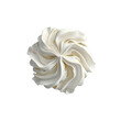 © Sona - Whipped cream on transparent background with clipping path. Overhead view.