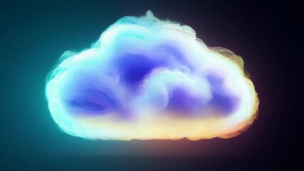 Wall Mural - cloud computing network safe encrypted storage personal data protection verified technology encrypti