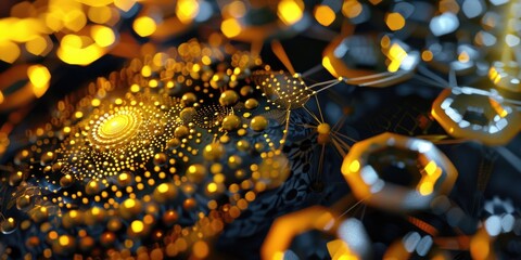 Wall Mural - abstract digital art with nebular swirling patterns, emphasizing cosmic themes.