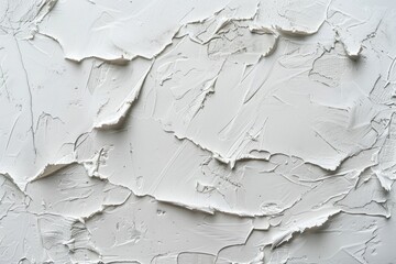 Poster - A close-up view of white paint on a wall, suitable for use in design and decoration projects