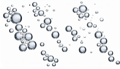 Wall Mural - soda bubbles bubble drops of water transparent png