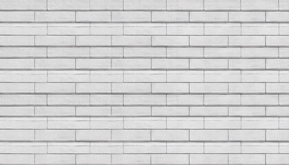 Poster - panorama of modern white stone wall with stripes texture and seamless background