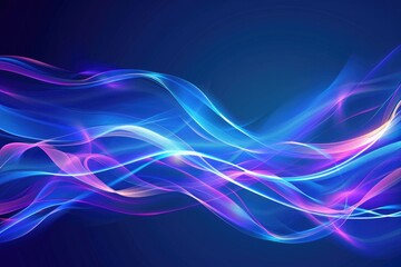 Abstract wave design on a blue and pink background