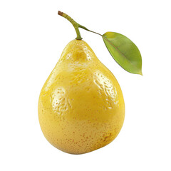 Sticker - Yellow Pear with Leaf