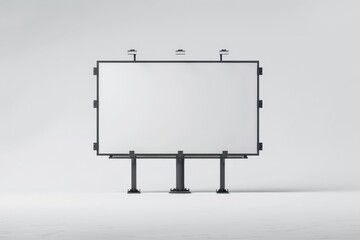 Aufkleber - This image showcases a large blank billboard, perfect for adding advertising content, set against a plain background with ample space for text or graphics.