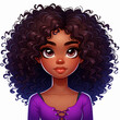 © Digital Waves - Realistic Cartoon Style African American Woman