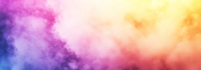 Wall Mural - The sky is vibrant and vivid with a gradient of intense orange, pink, purple, and yellow hues - a dreamy and ethereal summer sunset or sunrise sky. Uplifting and calming.