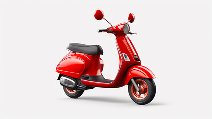 Naklejka na meble 3D Scooter Isolated on Transparent Background